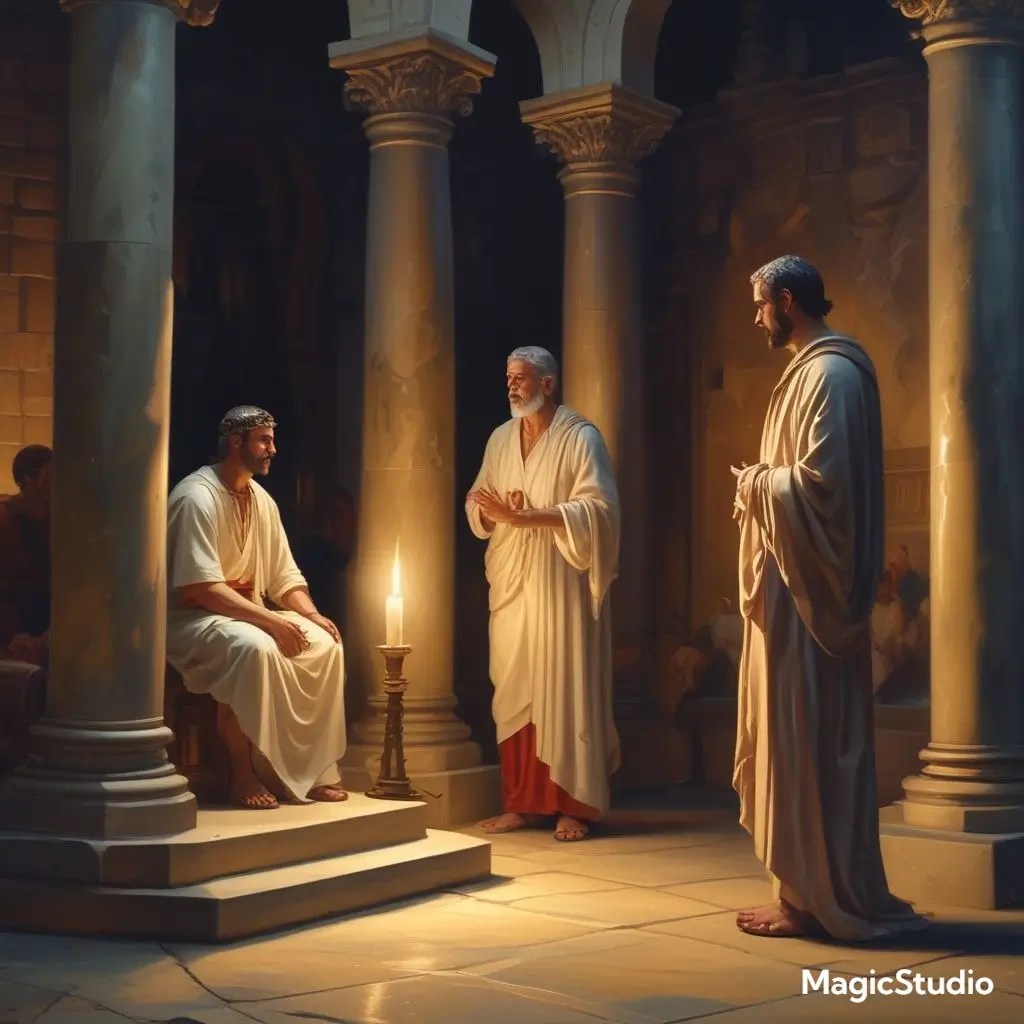 Pontius Pilate meeting Jesus Christ crucifixion historical revelation spiritual truth